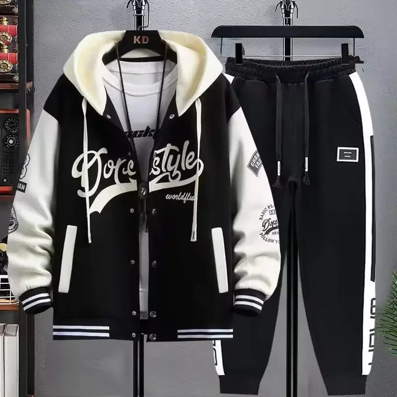 SpringAutumn casual baseball uniform mens plus size jacket 250306