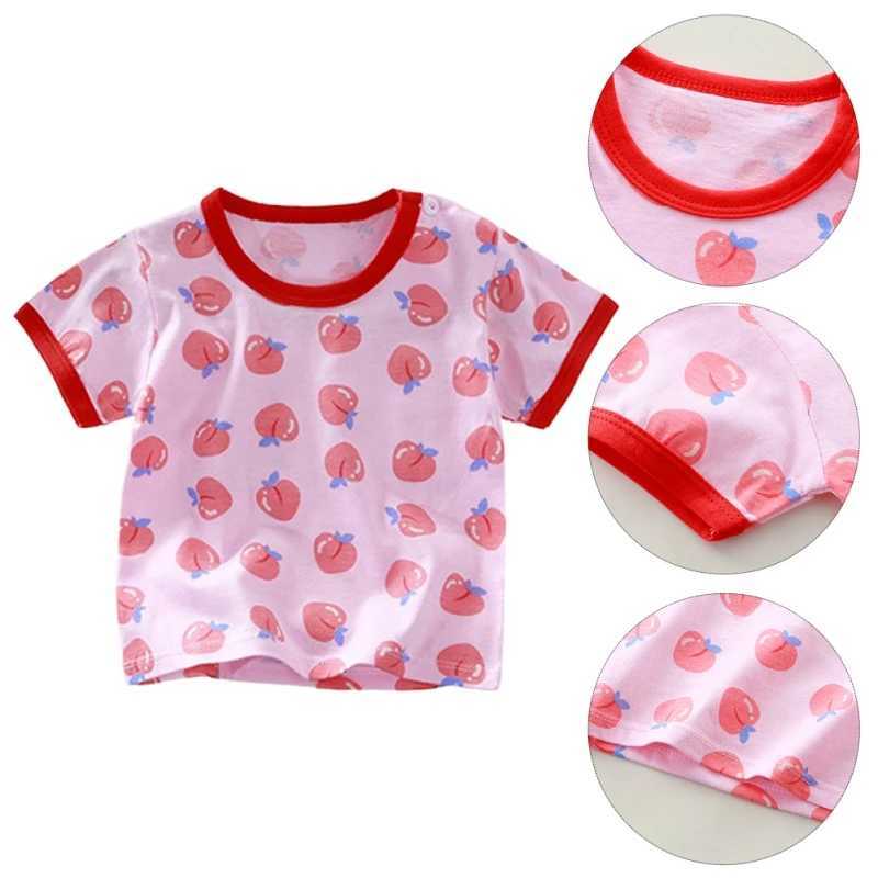 Children Boys Girls T shirt Short-Sleeved Clothes Summer Cute Printed T-Shirt Baby Bottoming Shirt Casual WearT250306