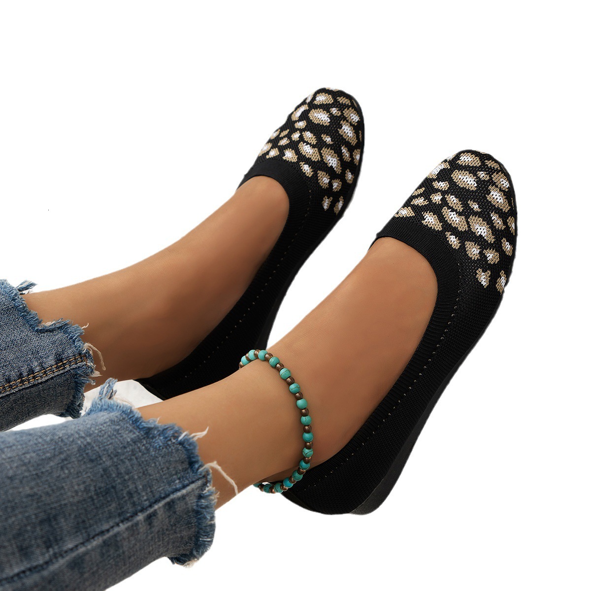 Comfortable pattern summer new item large size 2025 women's soft casual single shoe ddmykukumalu