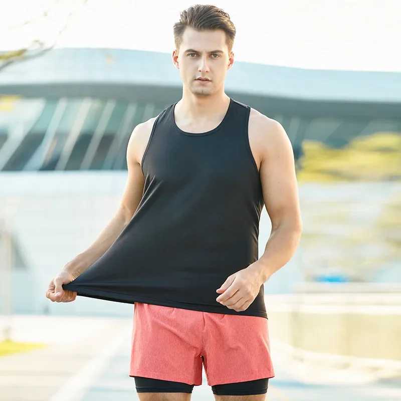 Fitness Vest Men Marathon Lightweight Women Racerback Couple Running Quick Dry Tank Tops Gym Clothing Traning Sports Singlet ManT250318