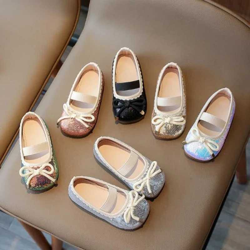 Vintage Simple Style Children Flats Girls Shoes Cute Candy Colors Toddler Girl Ballet Shoes Kids Slip-on Leather Shoes For GirlT250306