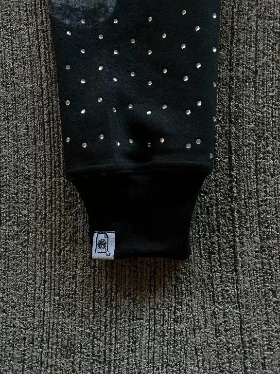 American Zipper Hoodies Y2K Clothes Mens Gothic Hip Hop Letters Graphics Rhinestones Vintage Hoodies Sweatshirts Zipper Jackets 250305