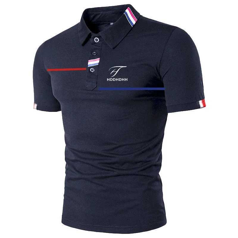 Mens short sleeved polo shirt collar fashionable and casual X250306