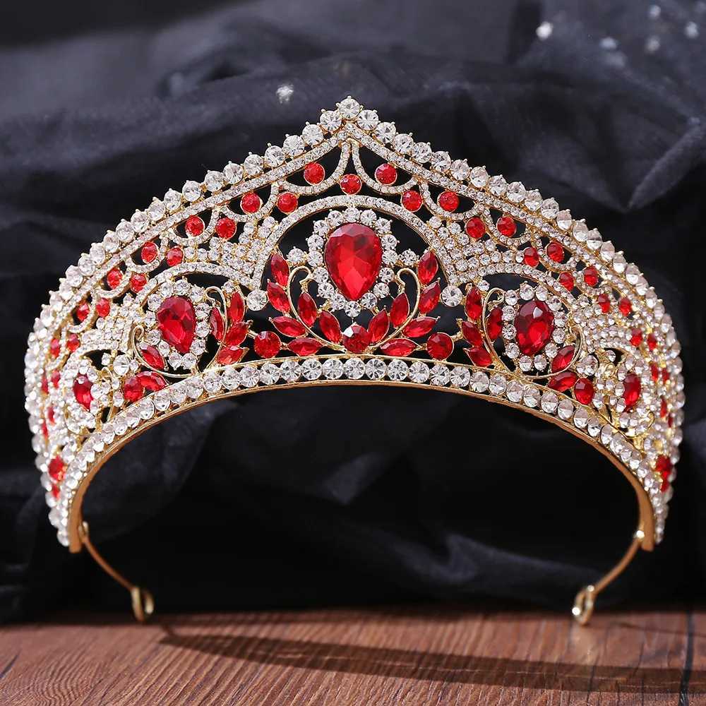 Baroque Crystal Tiaras And Crowns Rhinestone Pr Diadem Crown Tiara For Wen Bridal Wedding Hair Accessories Jewelry Crown X250306