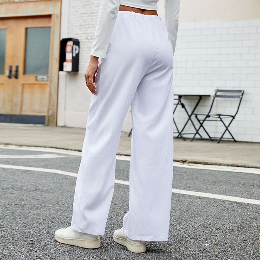Women's Autumn/Winter Sports Loose Straight Wide Leg American Slimming Casual Hanging Pants KLMY