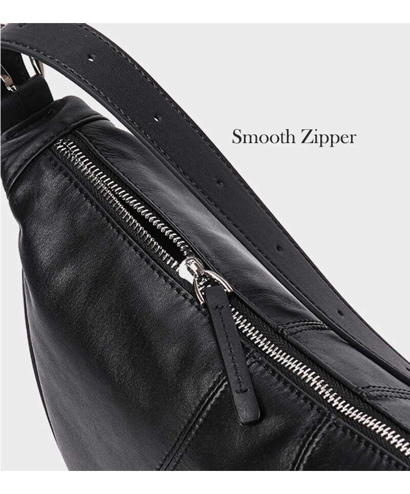 Lazy Style Natural Lambskin Women Underarm Shoulder Dumpg High Quality Leather Patchwork Female Crossbody Hobo Bag