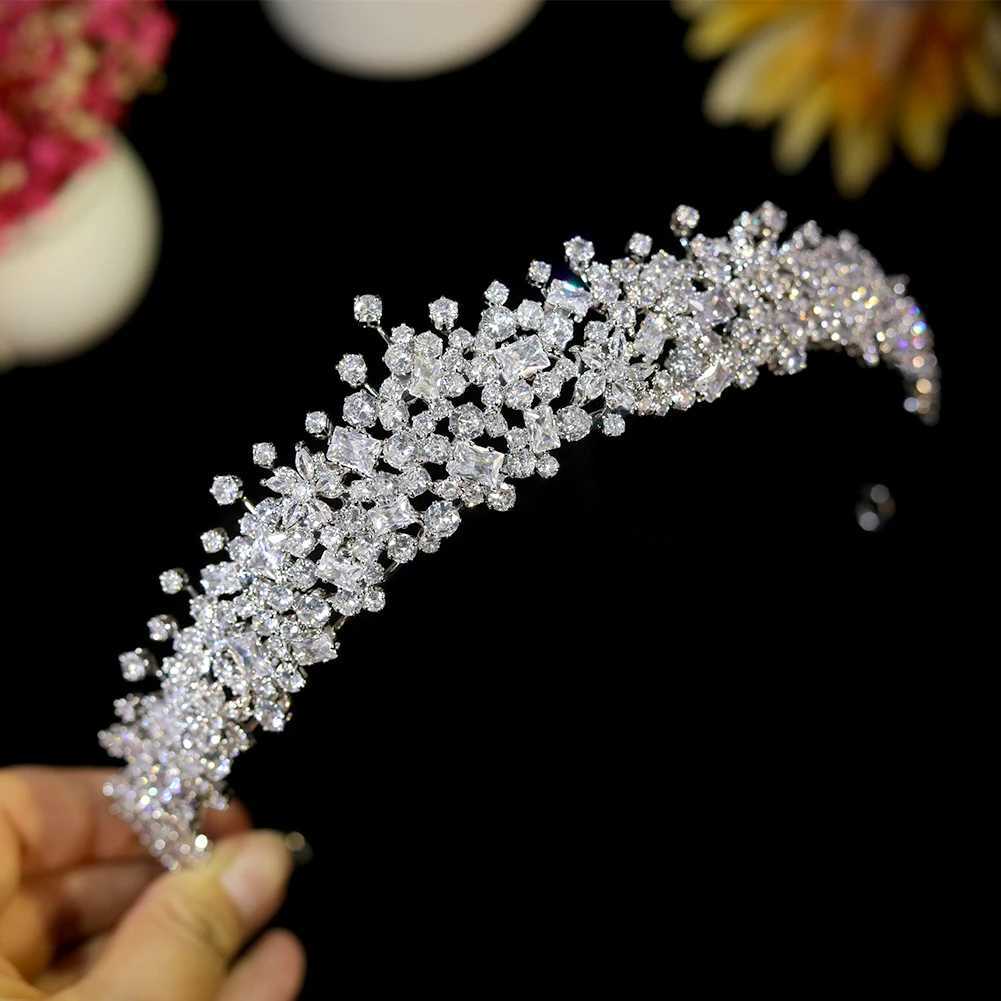ASNORA Bridal Hair Accessories 3A Zircon Crown Para Quincea era Princess Birthday Headpiece X250306