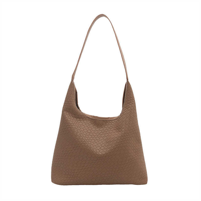 Leisure large capacity bag for women 2024 new trendy and versatile Western style shoulder bag super hot water bucket bag Y250306