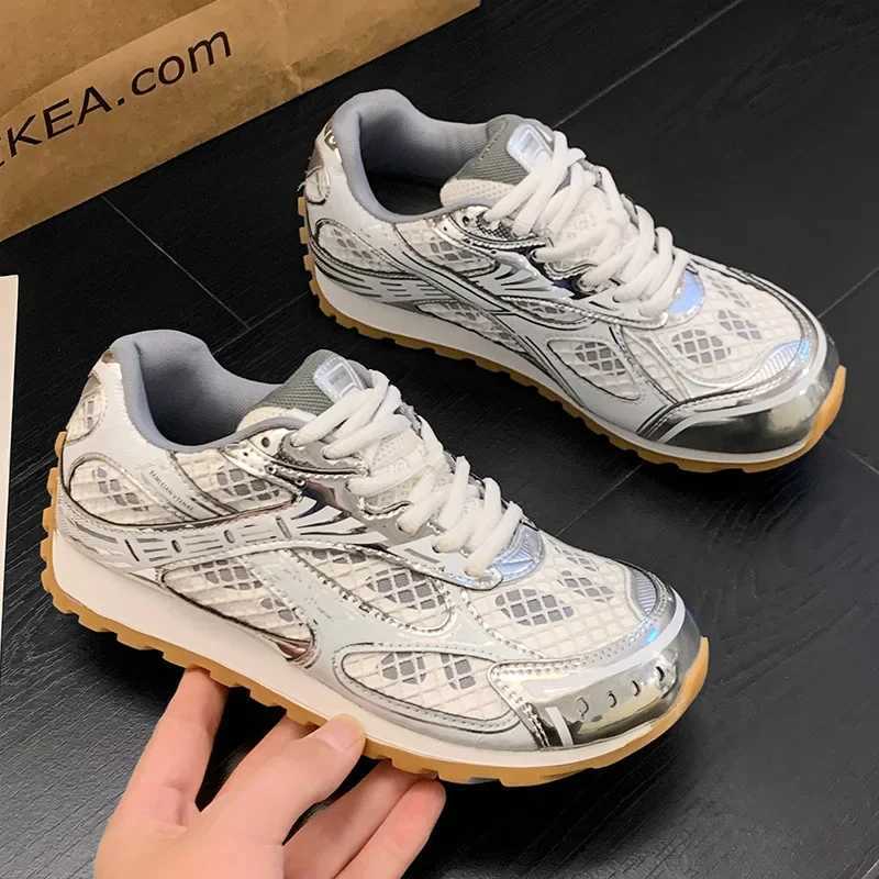 Sneakers Casual Wen Designer Retro Running Shoes Fashion Genuine Leather Fabric Breathable Height Increased Platform Shoes Z250326