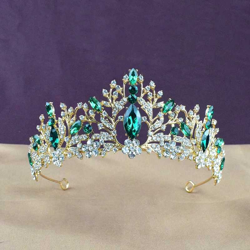 Luxury Baroque Vintage Crystal Crowns for Wen Wedding Bridal Hair Accessories Rhinestone Tiaras Jewelry Diadems Gift X250306