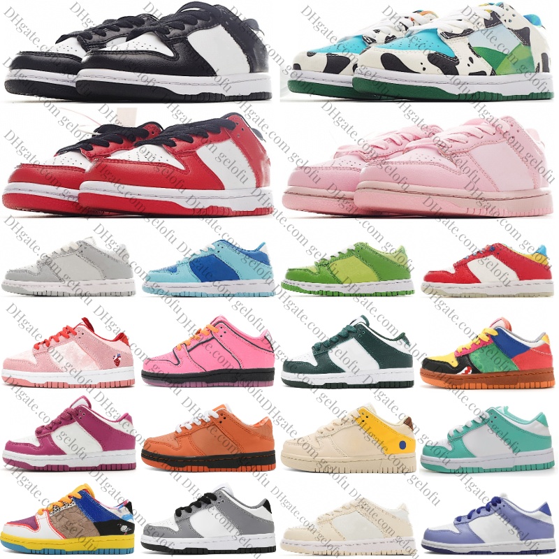 Kids Shoes Low Boys Girls Sneakers Toddlers Skateboard Children Running Trainers Youth Black White Triple Pink Blue Grey Fog Green Power Red Blosso Orange Argon 6C-3Y