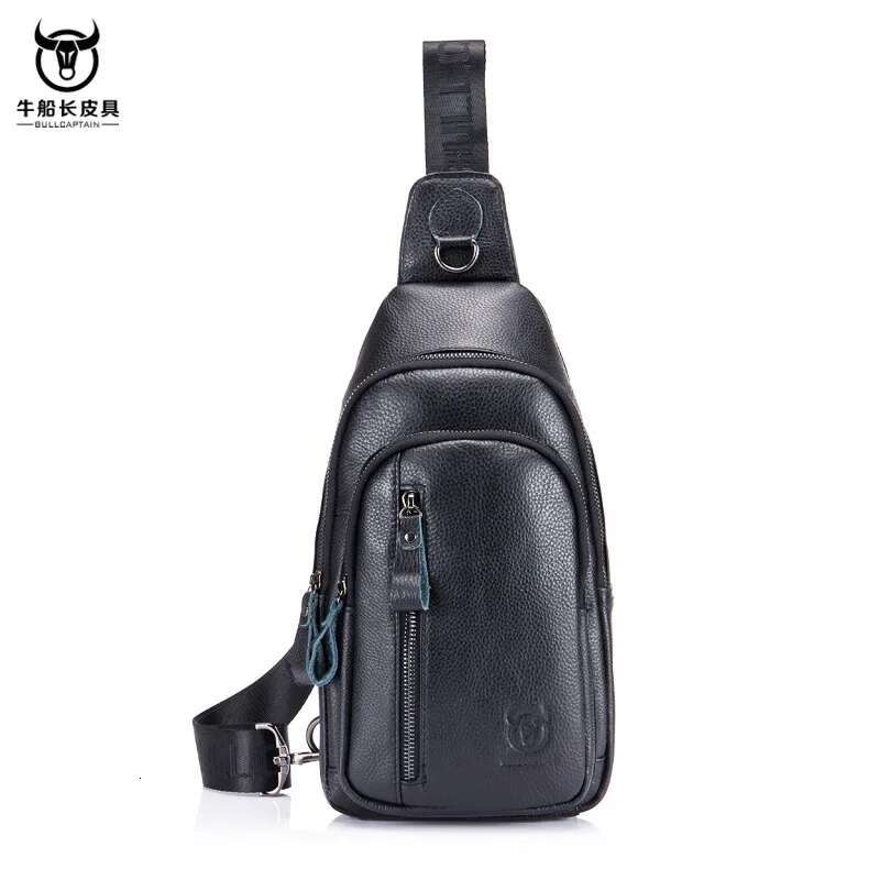 Brand 100% Genuine Leather Crossbody Leather Shoulder Men Chest Bags Fashion Travel Handbags Man Messenger Bag Male