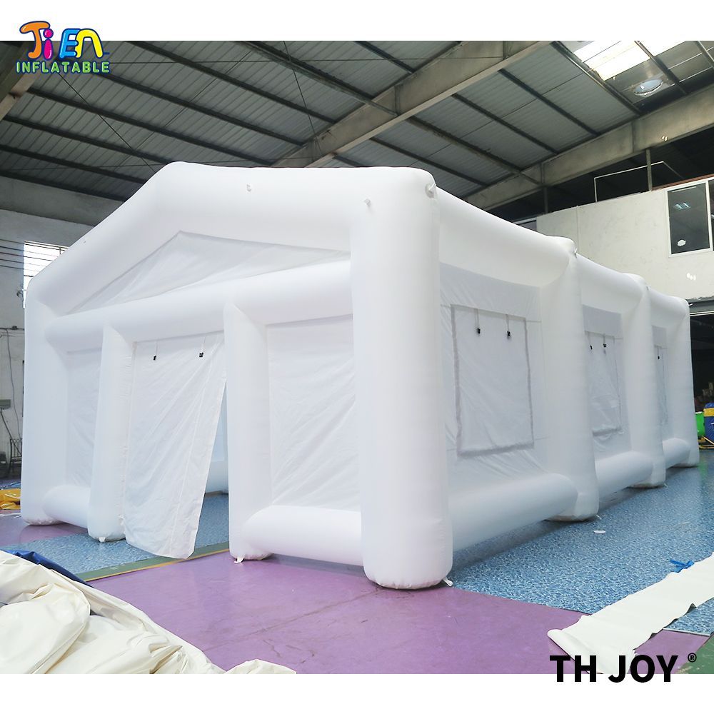 Outdoor activities 10mLx10mWx4.2mH (33x33x14ft) with blower giant Inflatable Wedding Tent outdoor portable White marquee