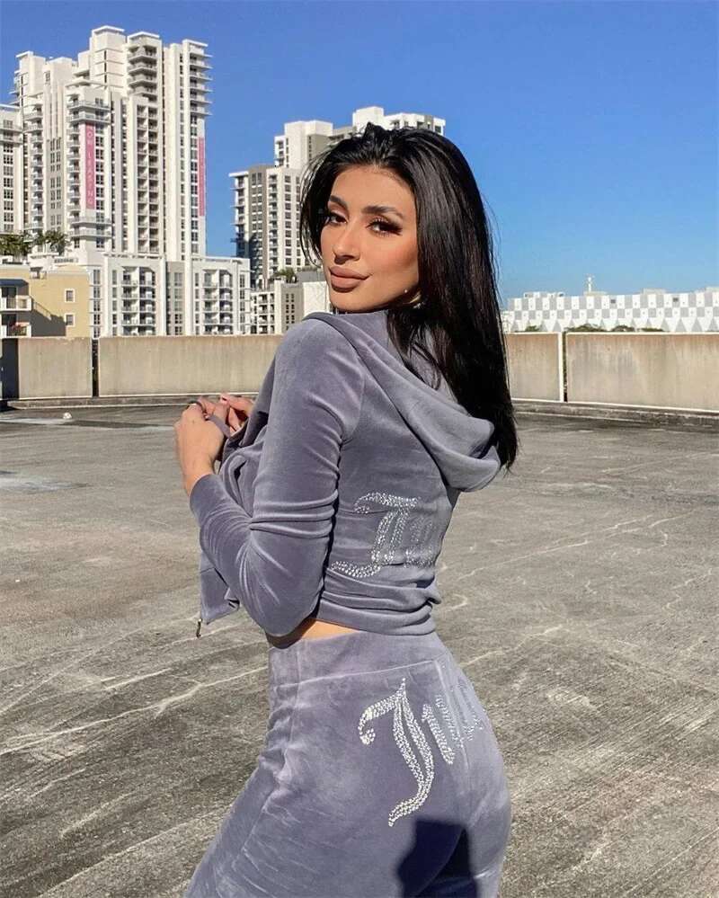 2025 Spring Autumn European American And Casual Women Y2k Retro Fashion Sports Set