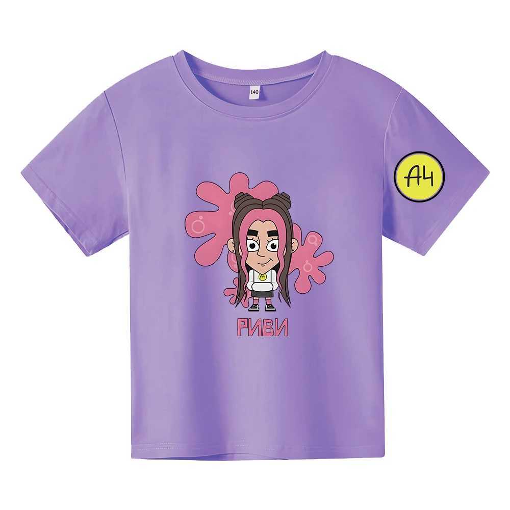 Cute 4 Print Childrens Tshirt a4 Cartoon Short sleeve T Shirt For Kids Summer Boy Clothes Casual Vest TeesT250306