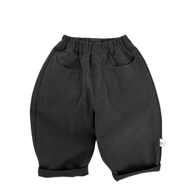 Ddmyshoesvip Men And Women S Casual Spring New Children S Solid Color Versatile Straight Leg For Autumn Stylish Baby Pure Cotton Pants
