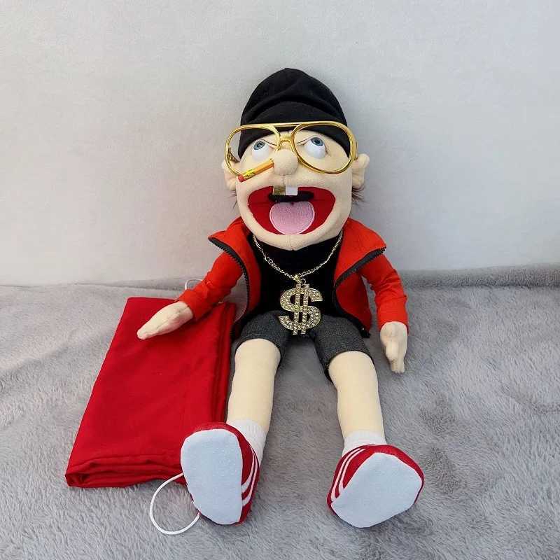 Free shipping Set of 2pcs 3pcs Jeffy Hand Puppet Plush Doll Toy Stuffed Mischievous Funny Finger ppet Singer Rapper Coby Party Birthday Gift