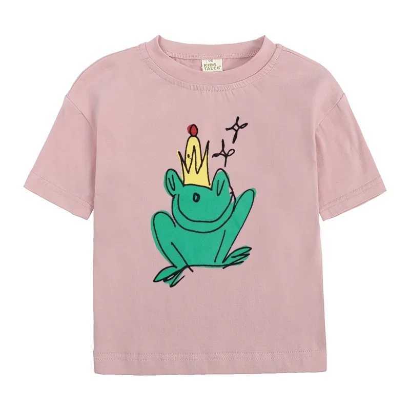 JIAYAN 20252025 New Kids T-shirts Short Sleeve Casual Kids T Shirt Printed Cotton Top Tees Cartoon Toddler Baby Tops Girls BoysT250306