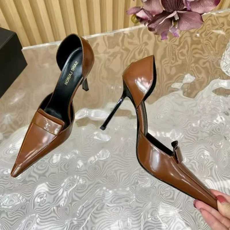 White 2025 trend luxury designer white cfortable elegant white stiletto versatile high quality high h Y250306