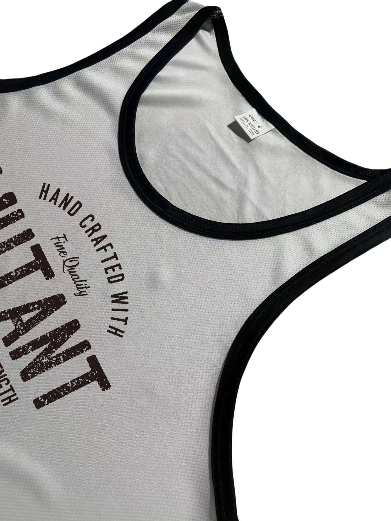 Summer New Fitness Sports Tank Top for Mens Quick Drying Breathable and Stretching Sleeveless T-shirt Fashion Mens SweetheartT250318