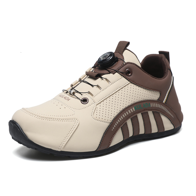 Men's Shoes Trend 2025 New Shoes Men's Rotating Button High end Running Shoes Men's Versatile Sports Breathable Dad Shoes