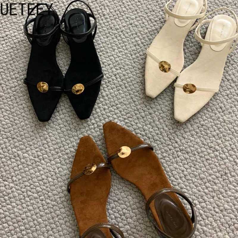 2025 Summer Open Toe Sandals Fi Soft Bottom Womens Casa Beach Shoulder Low Heel Sandals Y250306