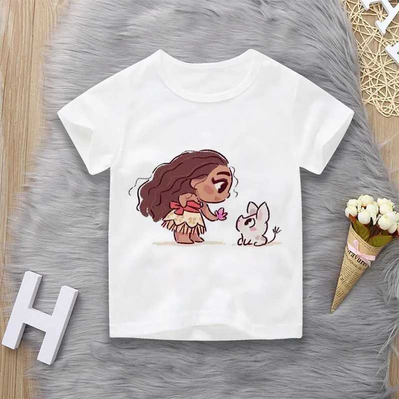 Unisex Summer Childrens Clothing Princess Cute Cartoon Boy And Girl T-shirt Aesthetics Fun Kid Top Crew Neck White Short SleeveT250603