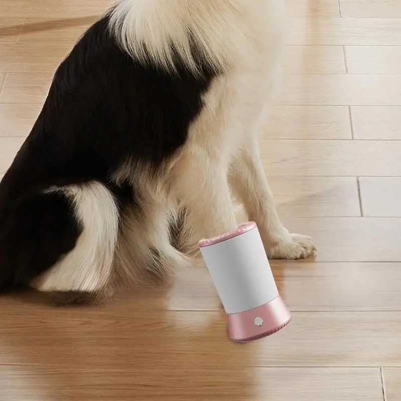 Pet Paw Washer Cup Portable Dog Paw Cleaner Foot Washer Cup Comfortable Foot Cleaning Machine Dog Brushes For Small Medium Large M250306