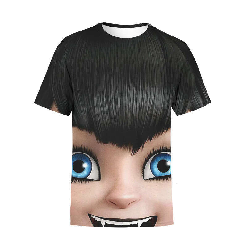 Summer men's sports short sleeved animated elf hostel 3D digital printed children's T-shirt 2025 new casual versatile fashion clothing