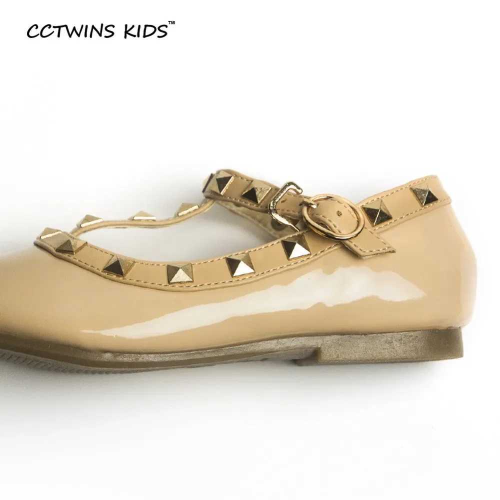 CCTWINS KIDS spring autumn girls brand for baby shoes stud Single shoes children sandal toddler princess flats party Dance shoesT250306