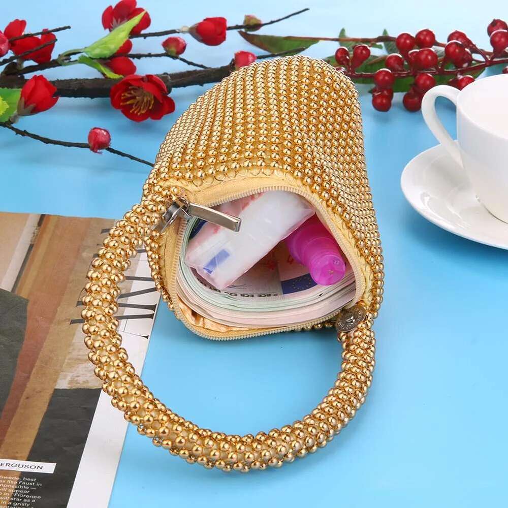 New Metal 2025 Evening Pouch Wedding Party Fashion Zero Wallet High Quality Glitter Dinner Bag Women's Banquet Mini Purse