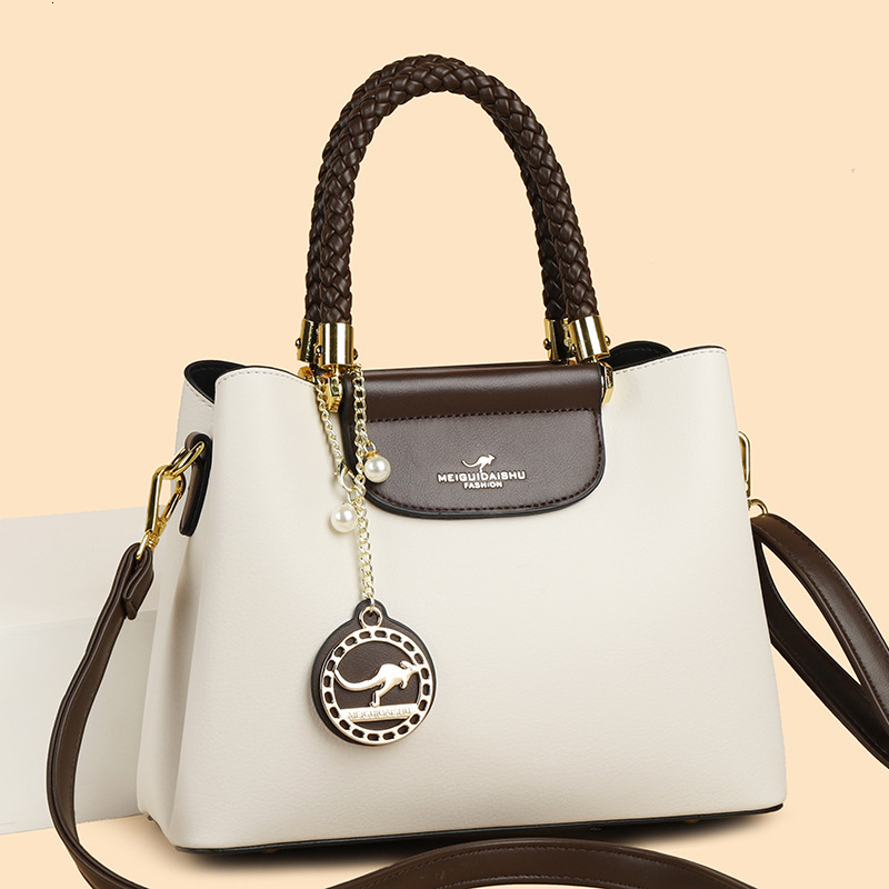2025 New Light Luxury Mom Fashion Large Handbag Middle Aged Women's Fashion Designer Multi Functional Handbag