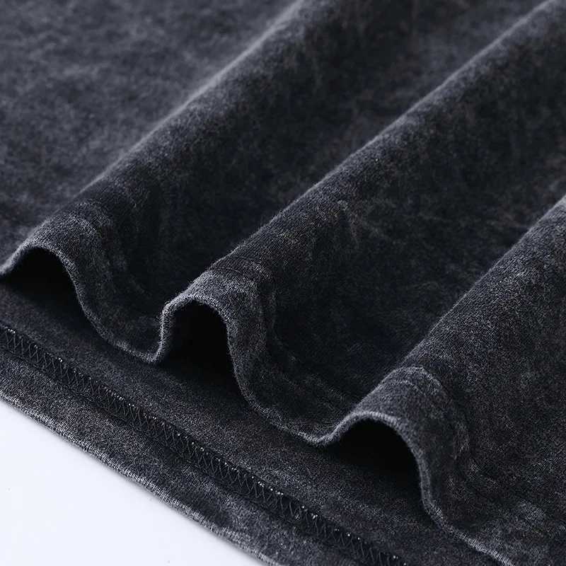 Hip Hop Men Streetwear T-Shirt Retro Vintage Washed Graphic T Shirt Men Harajuku Cotton Casual Short Sleeve Tshirt Tops X250306