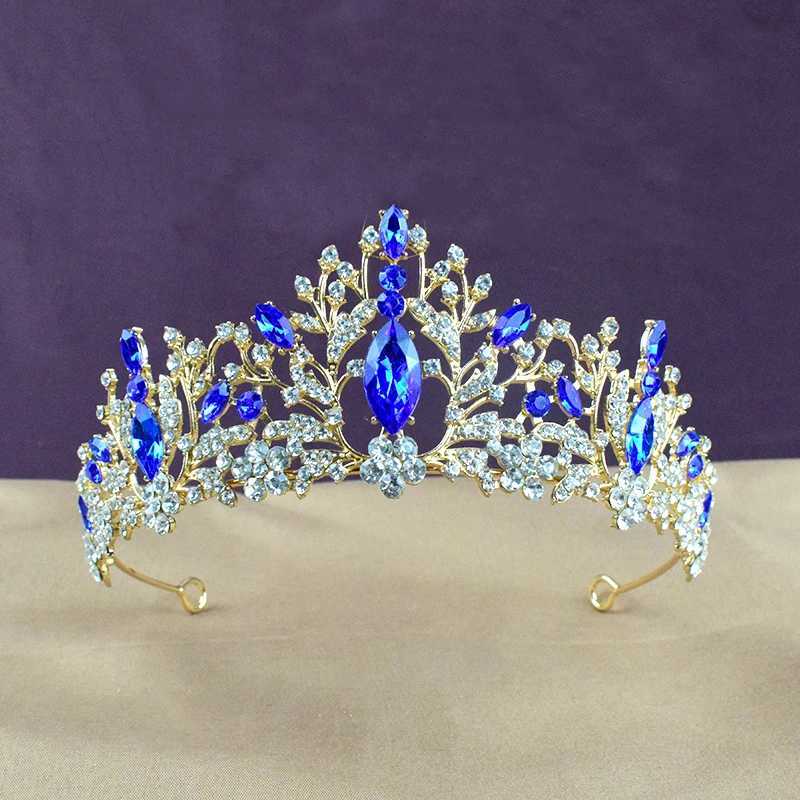 Luxury Baroque Vintage Crystal Crowns for Wen Wedding Bridal Hair Accessories Rhinestone Tiaras Jewelry Diadems Gift X250306