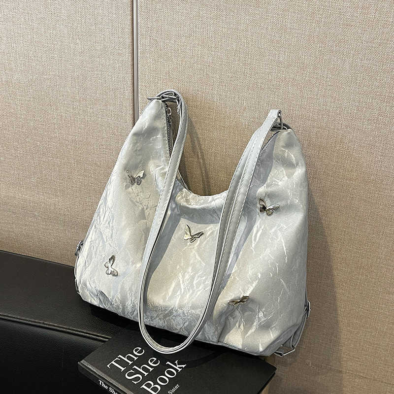 Large capacity bag for women 2024 new summer high-end sense niche commuting tote bag shoulder bag crossbody backpack Y250306