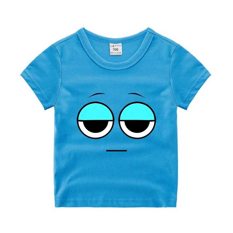 Sprunki Kids Cartoon Cotton T-shirt Summer Anime Printed Tops Children Casual Cute Tee Boy Girl Short Sleeve Clothing Gifts 2025T250306