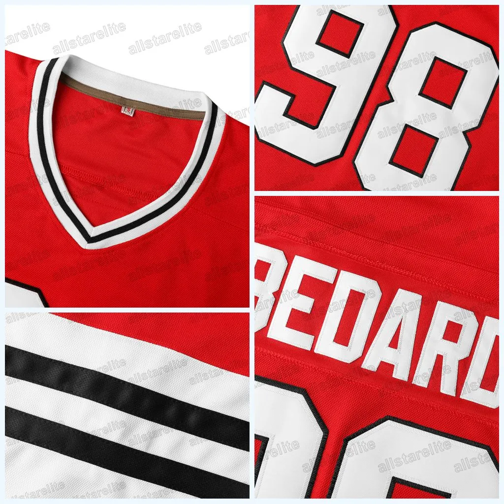 Custom Mens Bedard Jersey Donato Nazar Foligno Hall Brodie Jones Commesso Hockey Jerseys Any Name Long Sleeve Breathable