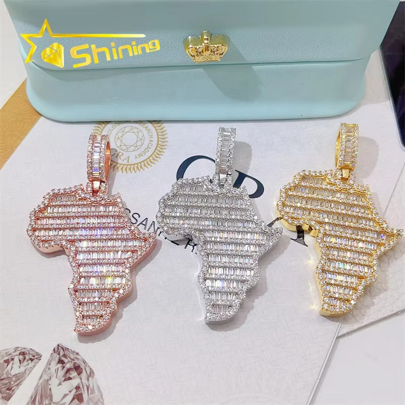 Gra Certificated Diamond 925 Sterling Silver Vvs Moissanite Pendants Men Pendant