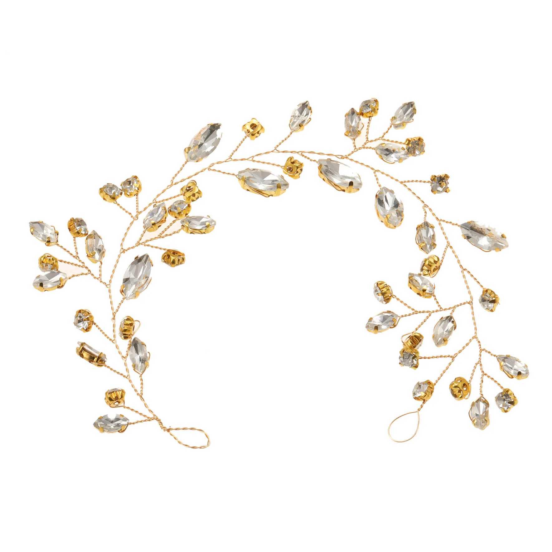 Handmade alloy rhinestone hair accessories bridal wedding hair accessories crystal hair accessories X250306