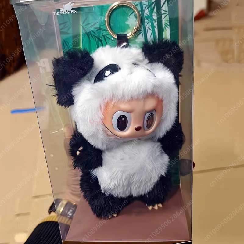 New Goods The Monster Labubu Panda Black And White Series Vinyl Dolls National Treasure Toy Creative Pendant Model Replica GiftsT250306