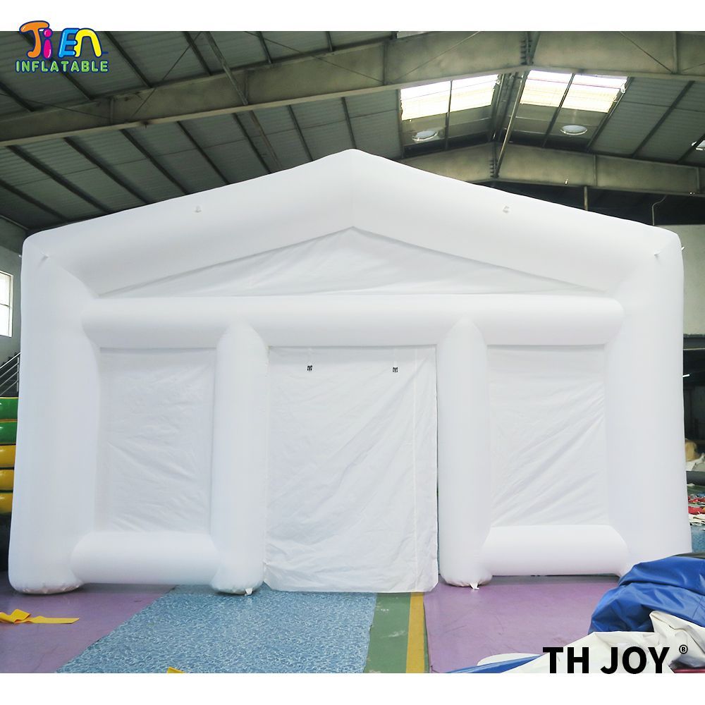 Outdoor activities 10mLx10mWx4.2mH (33x33x14ft) with blower giant Inflatable Wedding Tent outdoor portable White marquee