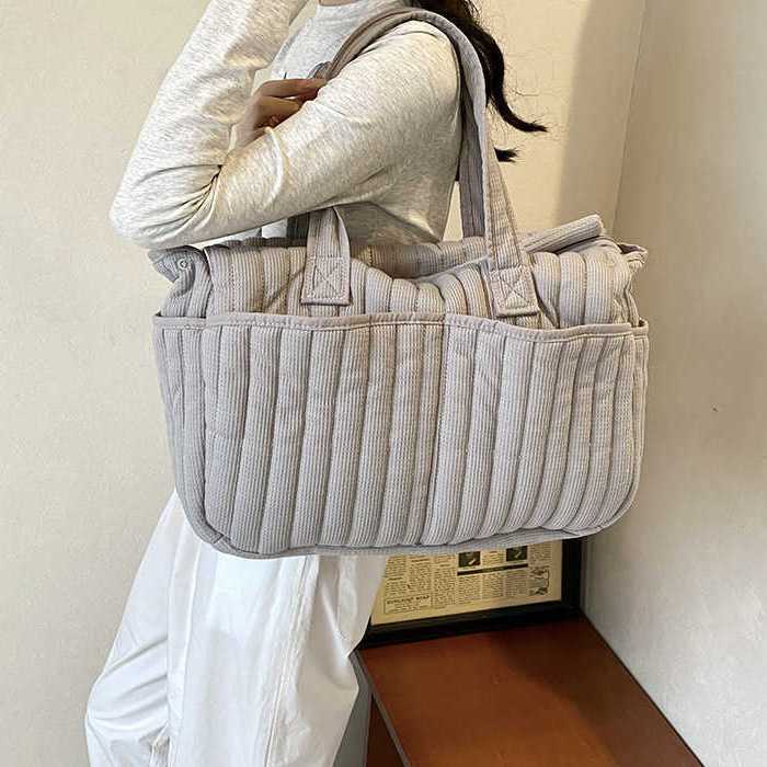 Fashion women's bag shoulder bag large capacity women's tote bag mommy bag baby stroller hanging bag mother baby bag 241115