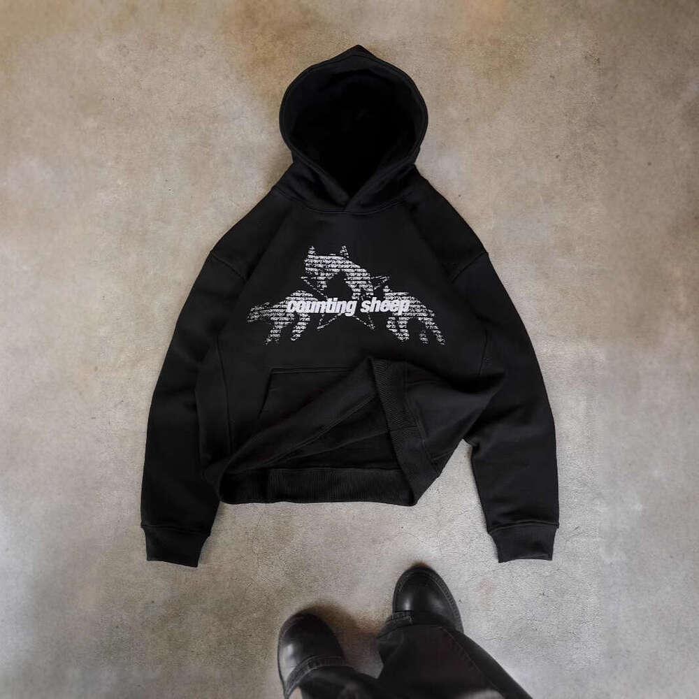 new autumn and winter American quality casual versatile trend loose hooded sweatshirt