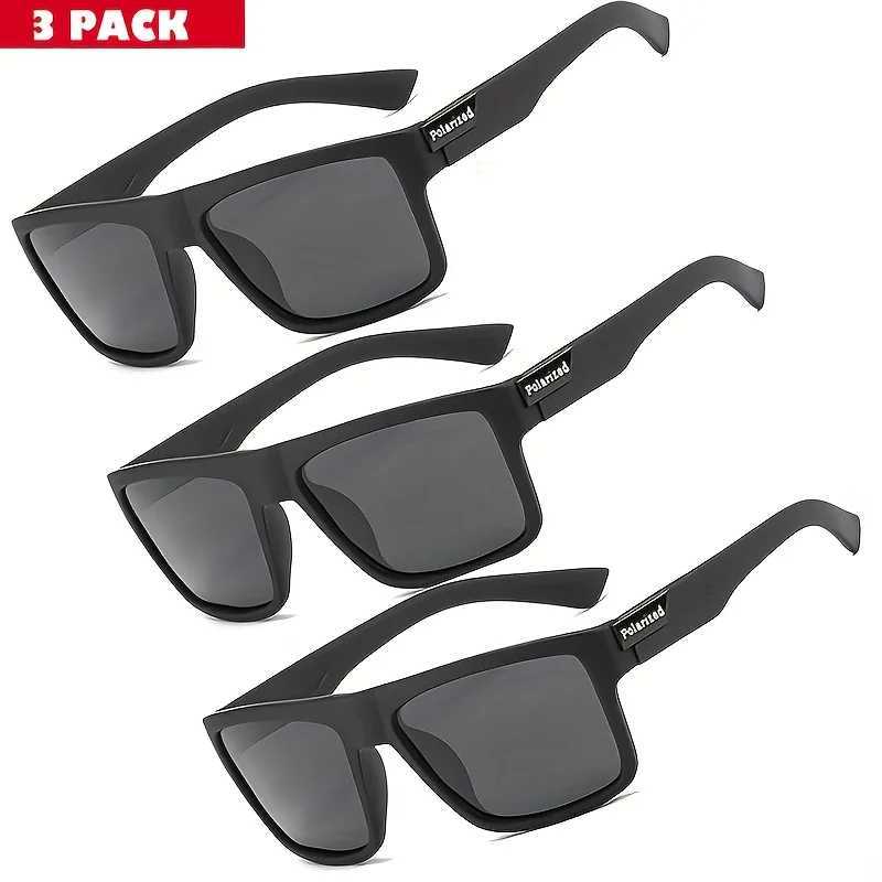 3PCS New Polarized Glasses Men Women Fishing Glasses Sun Goggles Camping Hiking Driving Eyewear Sport SunglassesXJ250306