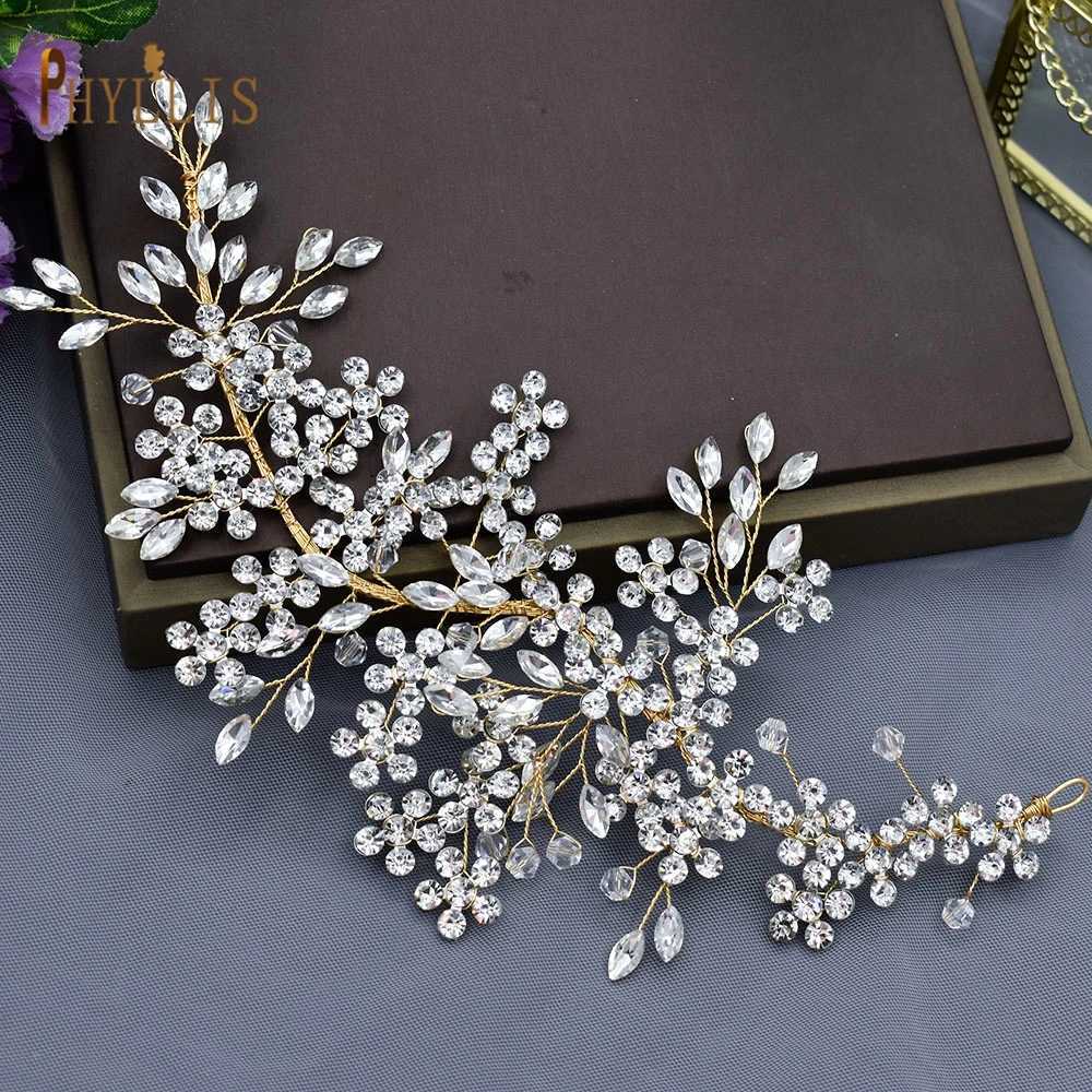 A426 Wedding Bridal Styling Barrette Letter band Rhinestone Crystal piece Wedding Accessories for Wen Pageant Crowns X250306