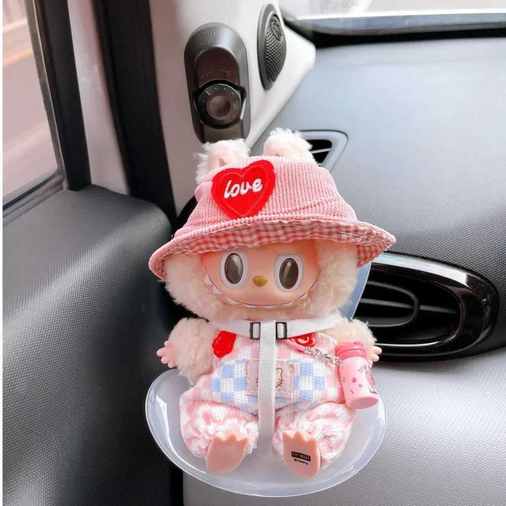 new 15-17cm doll Seat Labubu Doll Safety Seat Cute Doll Air Outlet Aromatherapy decoration high-grade Car Interior DecorationT250306