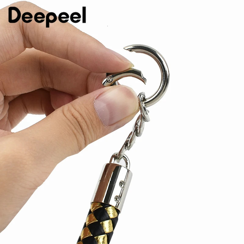 2Pcs 30-60cm Womens Bags Strap Weave Leather Rope Handles Handbag Shoulder Straps DIY Handmade Replace Chain Bag Accessories 250228