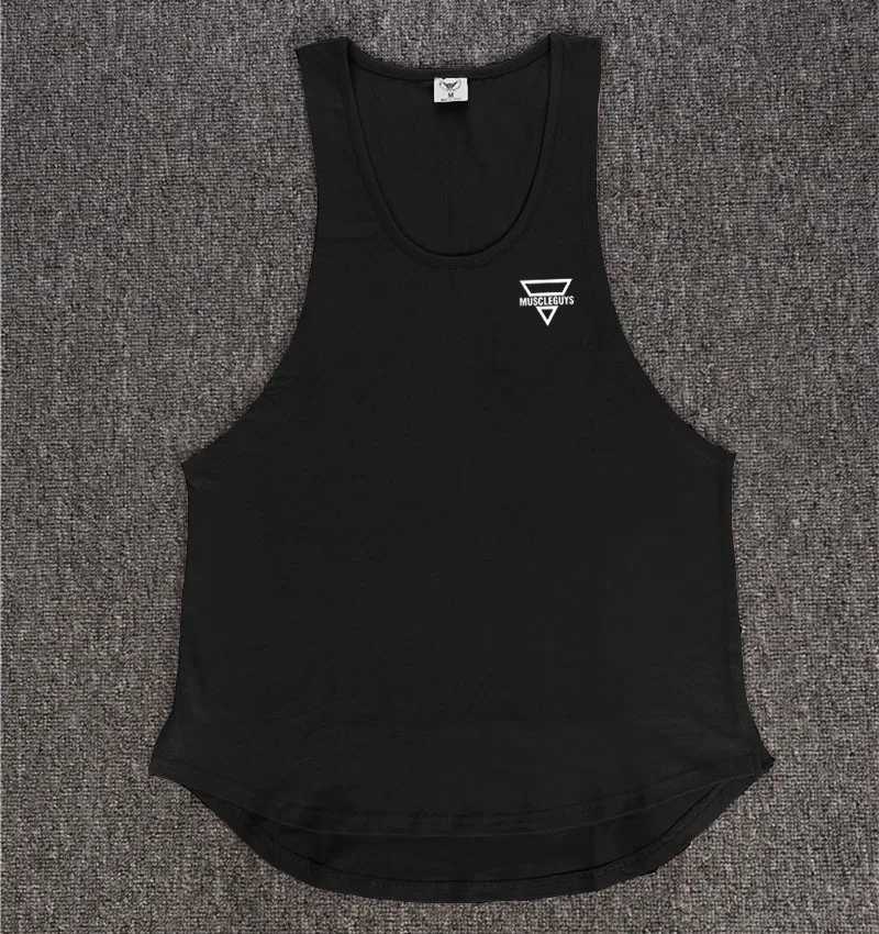 MACHINEFITNESS Brand fitness clothing canottiera bodybuilding tank top men gyms stringer sleeveless shirt muscle vestT250318