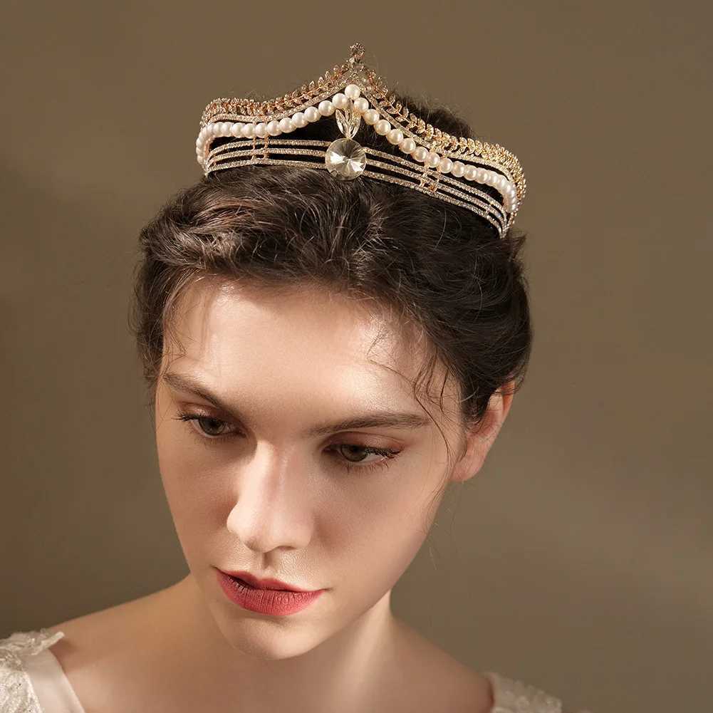 Silver Color Crystal Tiaras And Crowns For Bride Wen Party Bridal Wedding Hair Accessories Jewelry piece Crown Tiara X250306