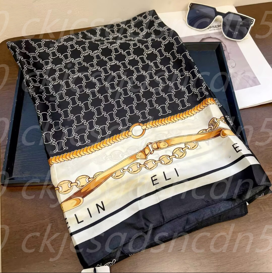 Scarf Letter TOP quality chiffon Gradient for men and women Silk Chiffon scarf designers silk Headband Cape Printed point Designer for women Lightweight 180-90cm